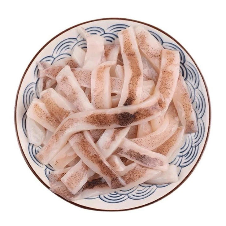 Frozen Squid Strips skin on