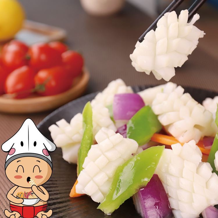 Calamari trasformati congelati